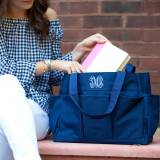 Personalized Navy Blue Carry All Tote