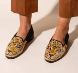 By Paige Big Cat Ladies Needlepoint Loafers