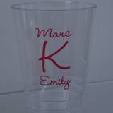 8 Oz Personalized Clear Hard Plastic Cups
