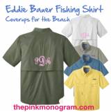  Short Sleeve Fishing Shirts Monogram On Back