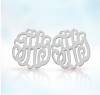 The Pink Monogram Silver Jewelry