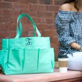 Personalized Mint Green Carry All Tote