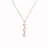 Cultured Pearl Trinity Necklace