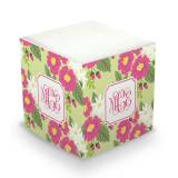 Personalized Memo Cube In Lillian Floral  . . . 