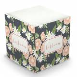 Personalized Lillian Floral Memo Cube