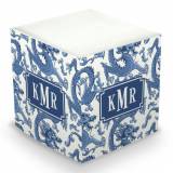 Personalized Imperial Blue Memo Cube
