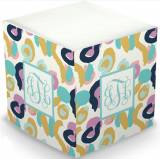 Personalized Orchid Free Brush Memo Cube