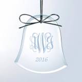 Personalized Flat Bell Ornament
