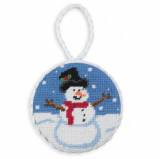 Snowman Needlepoint Ornament