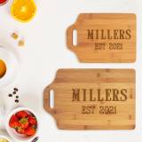 Name And Year Est. Bamboo Cutting Board In  . . . 