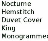 Nocturne Hemstitch Duvet Cover King  . . . 