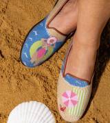 By Paige Beach Day Needlepoint Loafers