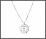Petite Single Initial Sterling Silver  . . . 