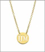 14 Kt. Gold Initial Necklace