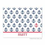 Boatman Geller Personalized Anchor Note