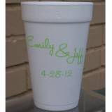 Personalized 16oz Foam Cups