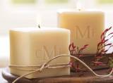 Monogrammed Candles