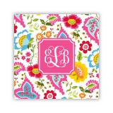 Personalized Coasters Bright Floral Pattern