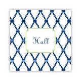 Personalized Coasters Bamboo Navy & Green 