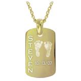 Personalized Baby Hand Or Foot Print Tag  . . . 
