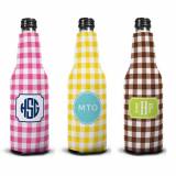 Personalized Classic Check Bottle Koozie  . . . 