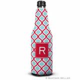 Personalized Kate Red & Teal Bottle Koozie  . . . 