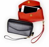 Monogrammed Supple Red Or Black Leather  . . . 