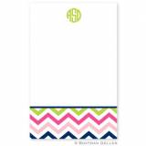 Personalized Notepad In Chevron Pattern