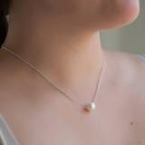 Single White Or Pink Cultured Pearl  . . . 