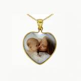 Personalized Necklace Family Photo Heart  . . . 