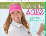 Monogrammed Cotton Twill Visors In Bright  . . . 
