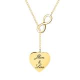 Personalized Infinite Love Necklace With  . . . 