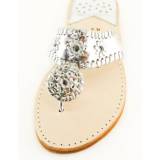 Silver With Silver Palm Beach Sandals