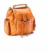 Monogrammed Urban Leather Backpack