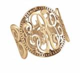 Monogrammed Ring Band In Classic Design