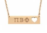 Monogrammed Necklace Greek With Cutout  . . . 