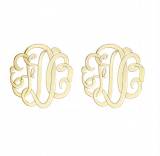 Monogrammed Earrings With Three Initials  . . . 