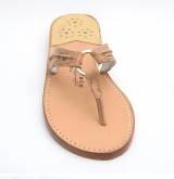 Palm Beach Sandals Hibiscus In Cork And Gold