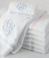Classic Chain Guest Towel Monogrammed