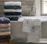 Matouk Lotus Bath Towel Pair With Monogram