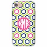 Personalized Phone Case Maggie Lime & Navy