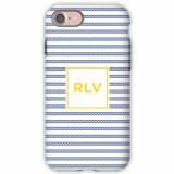 Personalized Phone Case Rope Stripe Navy