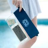 Personalized Clear Crossbody Navy Trimmed  . . . 