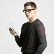 Monogrammed Cashmere Men's Crewneck Sweater