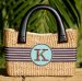 Queen Bea Monogrammed Small Beverly Florida Basket
