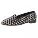 By Paige Black Fish Scale Ladies Needlepoint Loafers