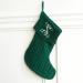 Personalized Hunter Green Cable Knit Stocking