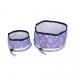 Personalized Benji And Lassie Aloha Pink Travel Bowls
