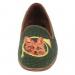 Needlepoint Fox And Horn On Forest Green Ladies Loafers By Paige