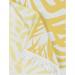 Matouk Zebra Palm Canary Yellow Cotton Beach Towel